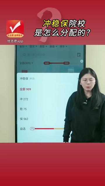 高考志愿填报，冲稳保院校是怎么分配的？#高考志愿 #志愿填报 