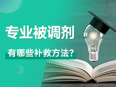 专业被调剂还有哪些补救方法